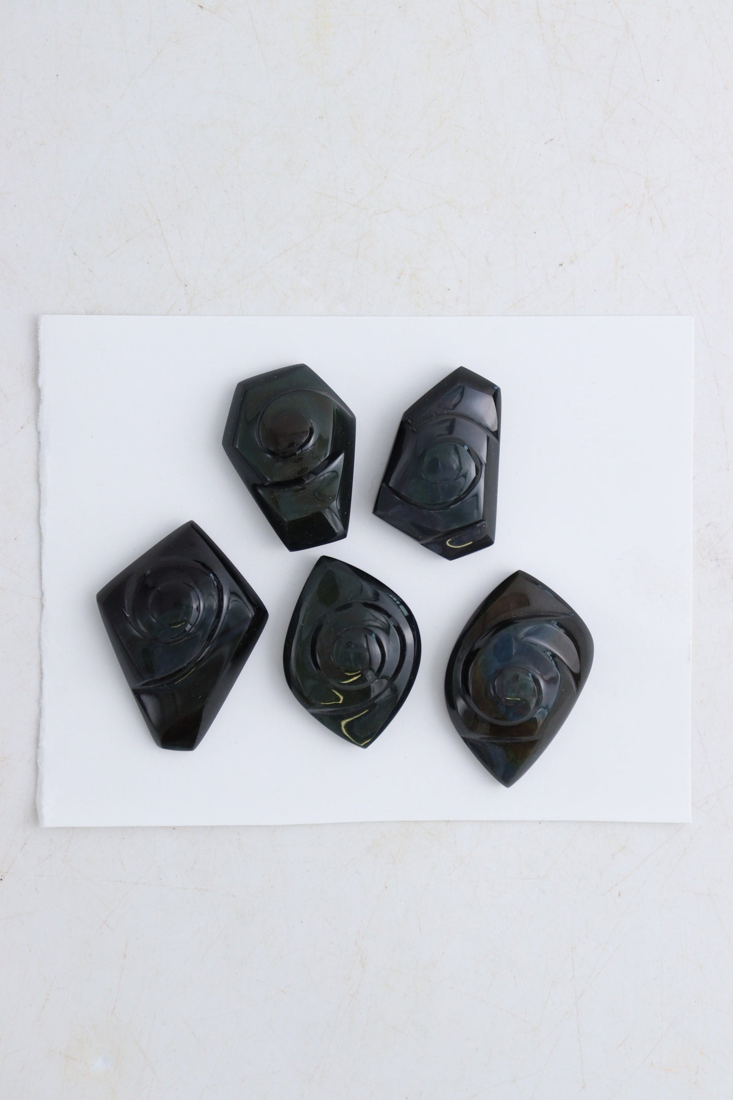 Rainbow Obsidian Cabs