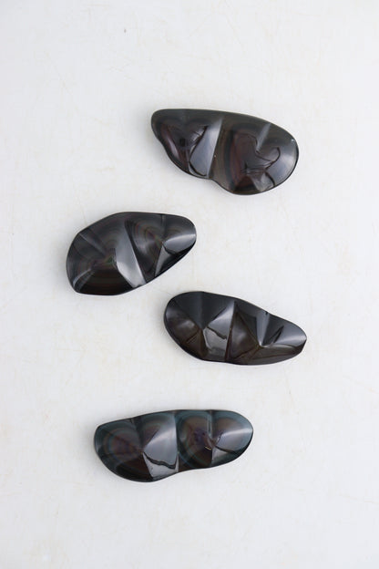 Rainbow Obsidian Double Hearts - Expert Supplier of Wholesale Crystals & Bulk Gemstones