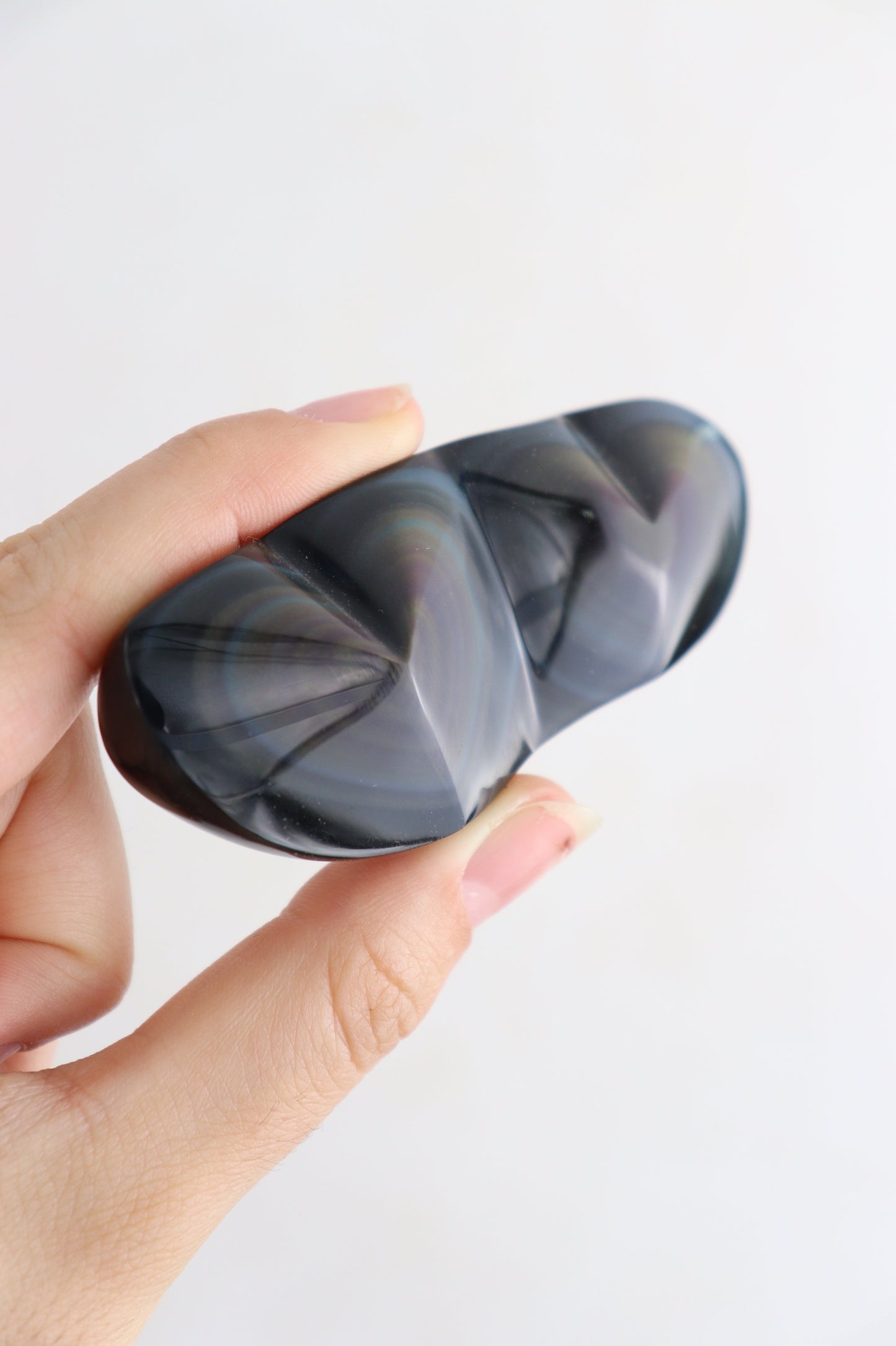Rainbow Obsidian Double Hearts - Expert Supplier of Wholesale Crystals & Bulk Gemstones