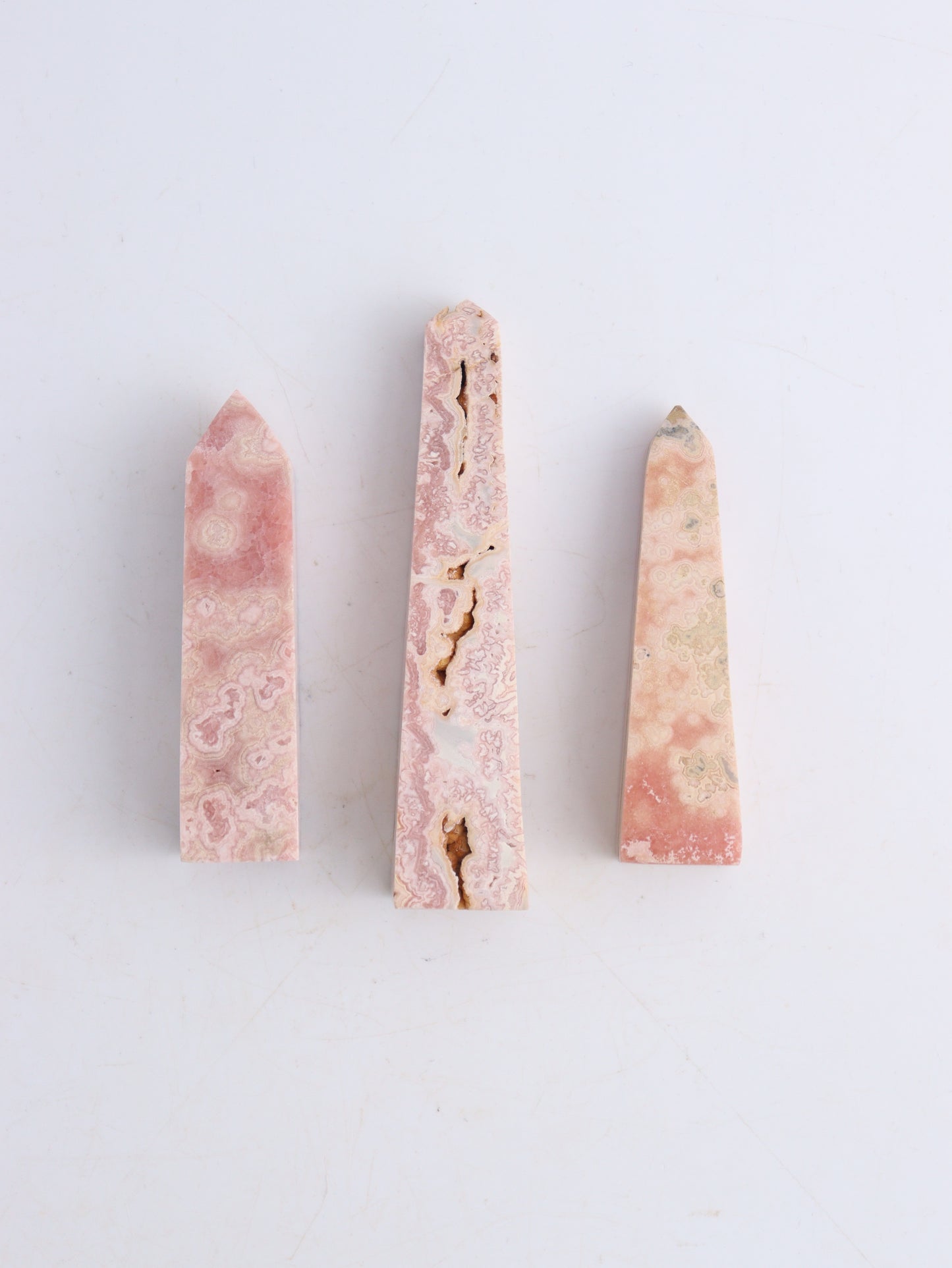 Rhodochrosite Small Towers - Expert Wholesale and Supplier of Wholesale Crystals & Bulk Gemstones, ["Rhodochrosite","Towers"]