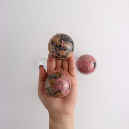 Rhodonite Spheres