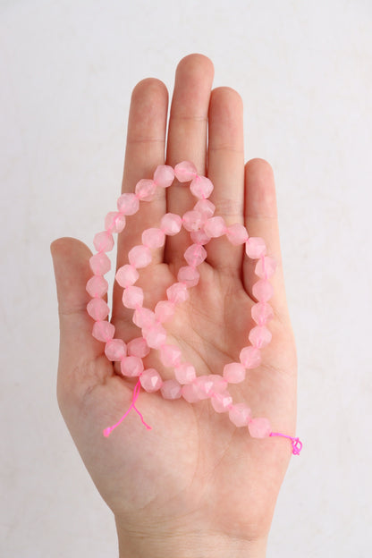 Rose Quartz 8 mm Faceted Beads