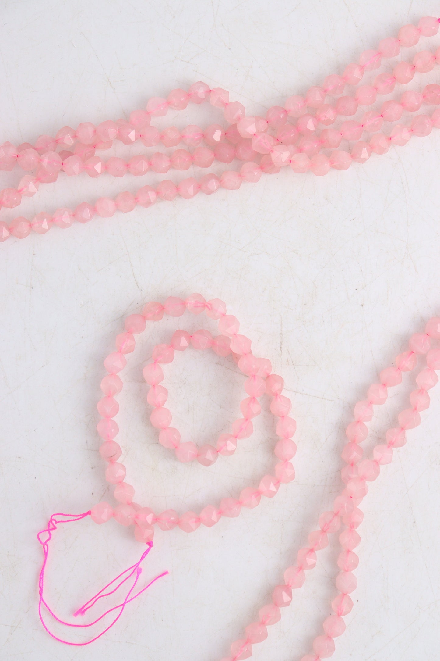 Rose Quartz 8 mm Faceted Beads