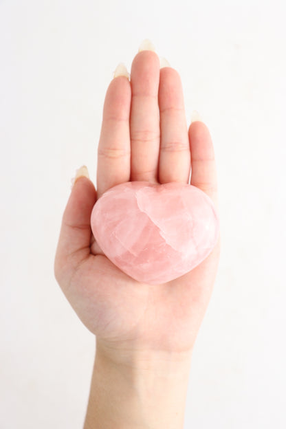 Rose Quartz Hearts Set of 6