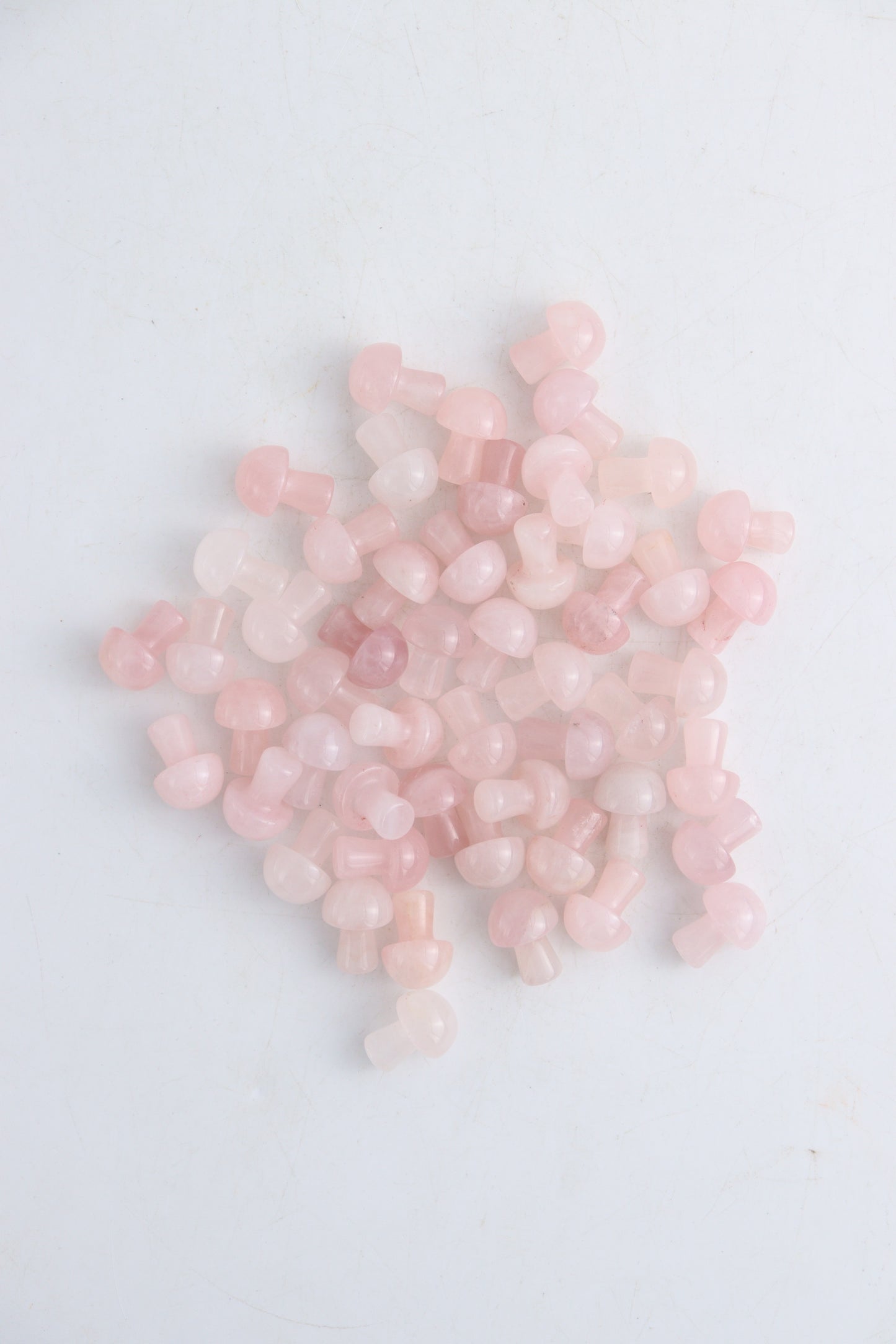 Rose Quartz Mini Mushrooms (250 grams) - Mi Esperanza Minerals