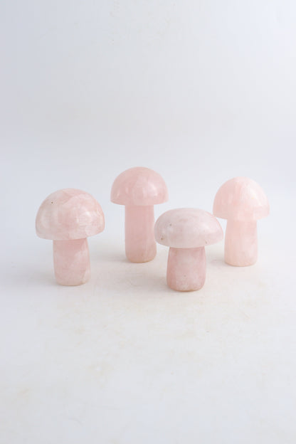Rose Quartz Crystal Mushrooms - Expert Supplier of Wholesale Crystals & Bulk Gemstones