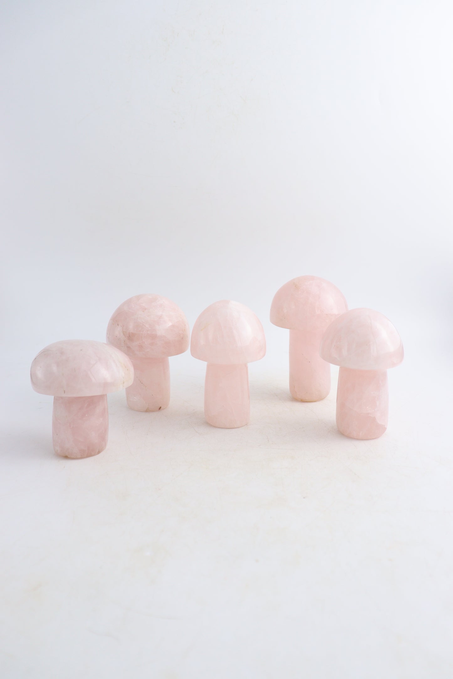 Rose Quartz Crystal Mushrooms - Expert Supplier of Wholesale Crystals & Bulk Gemstones
