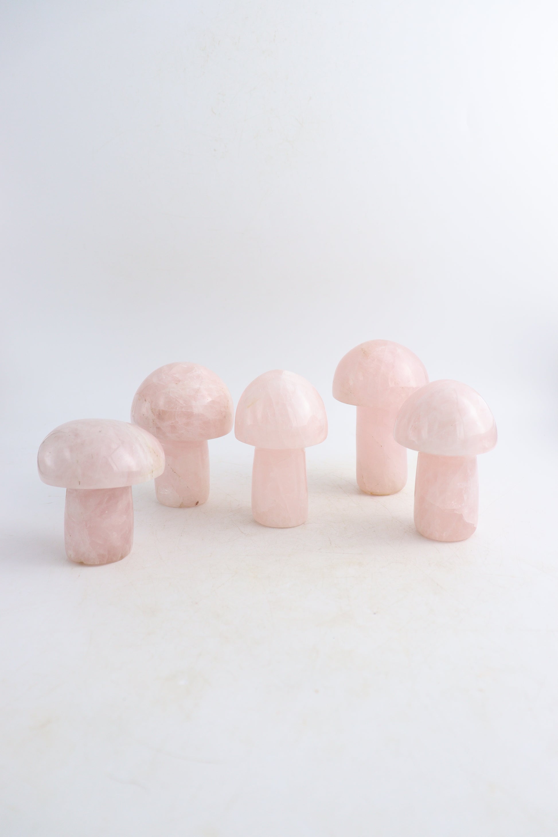 Rose Quartz Crystal Mushrooms - Expert Supplier of Wholesale Crystals & Bulk Gemstones