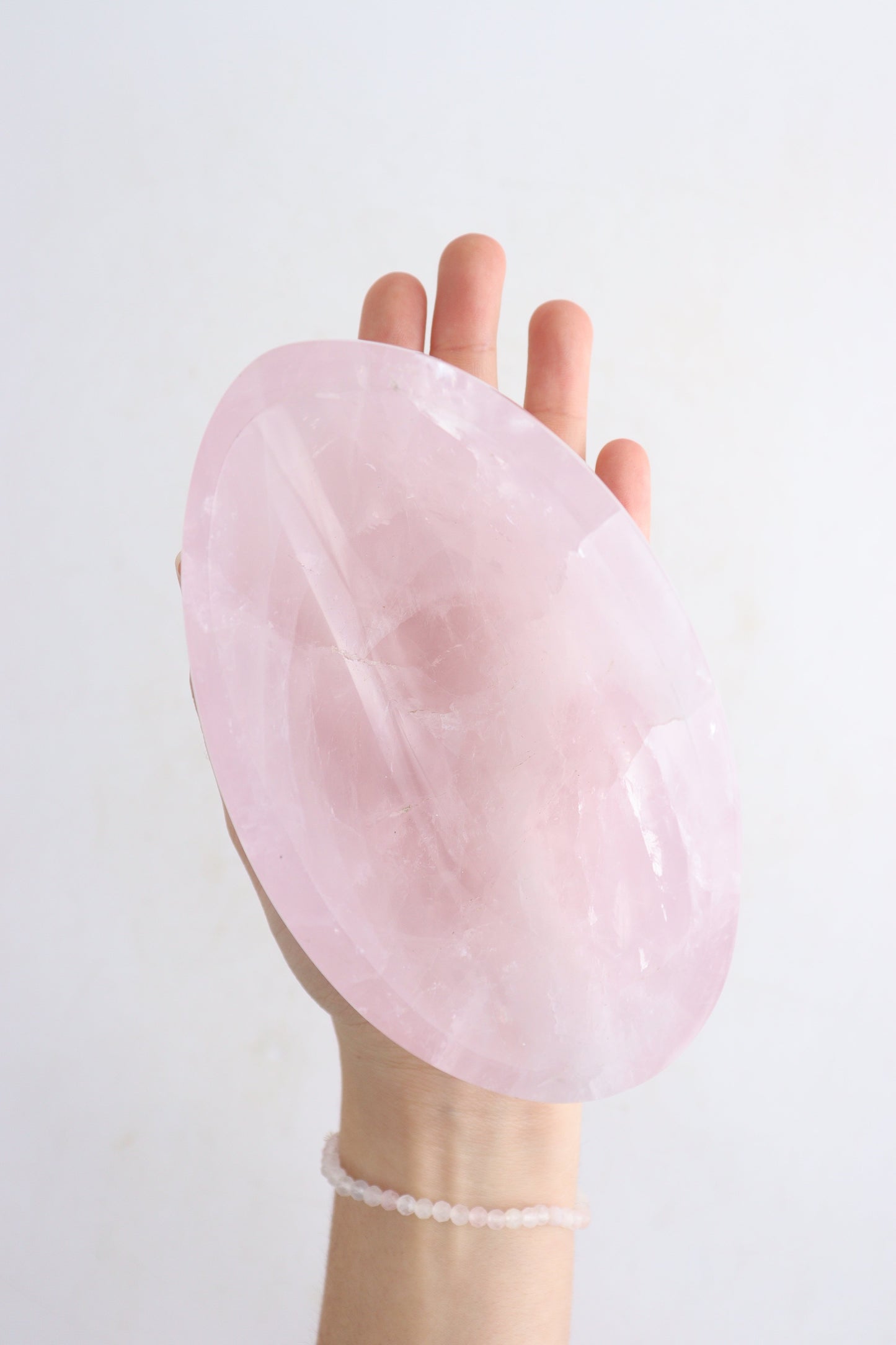 Rose Quartz Oval Bowls Set of 4 - Expert Supplier of Wholesale Crystals & Bulk Gemstones