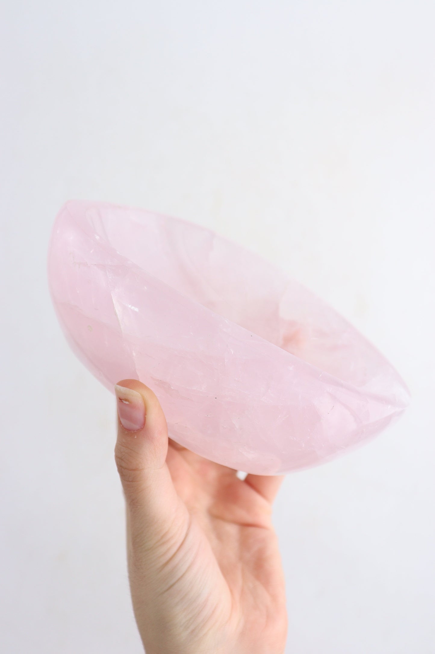 Rose Quartz Oval Bowls Set of 4 - Expert Supplier of Wholesale Crystals & Bulk Gemstones