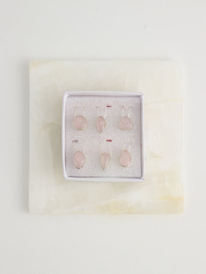 Sterling Silver Rose Quartz Pendants - Expert Wholesale and Supplier of Wholesale Crystals & Bulk Gemstones, []