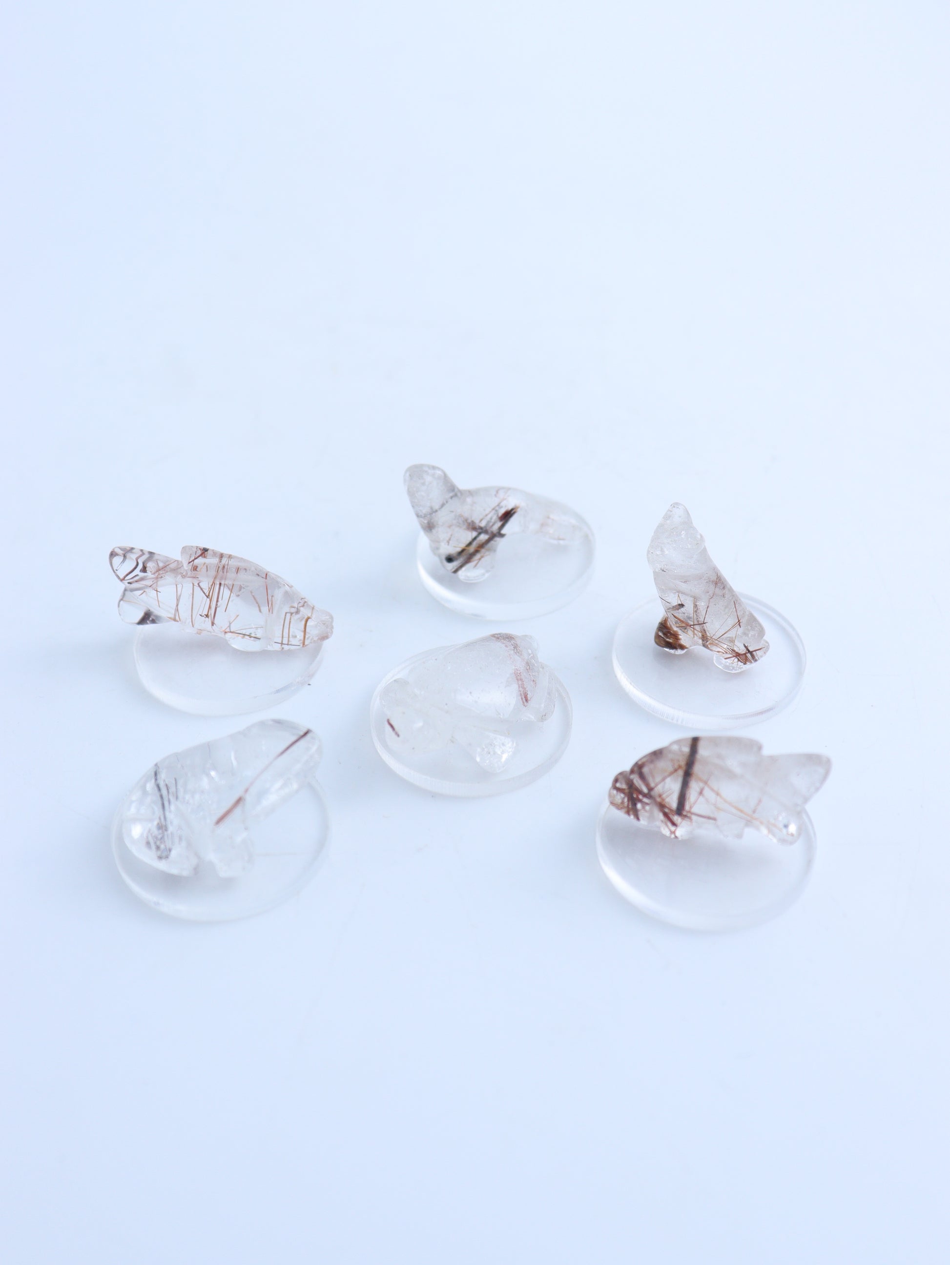 Rutilated Quartz Small Animal Carvings - Expert Wholesale and Supplier of Wholesale Crystals & Bulk Gemstones, ["Animal Carvings","Rutiled Quartz"]