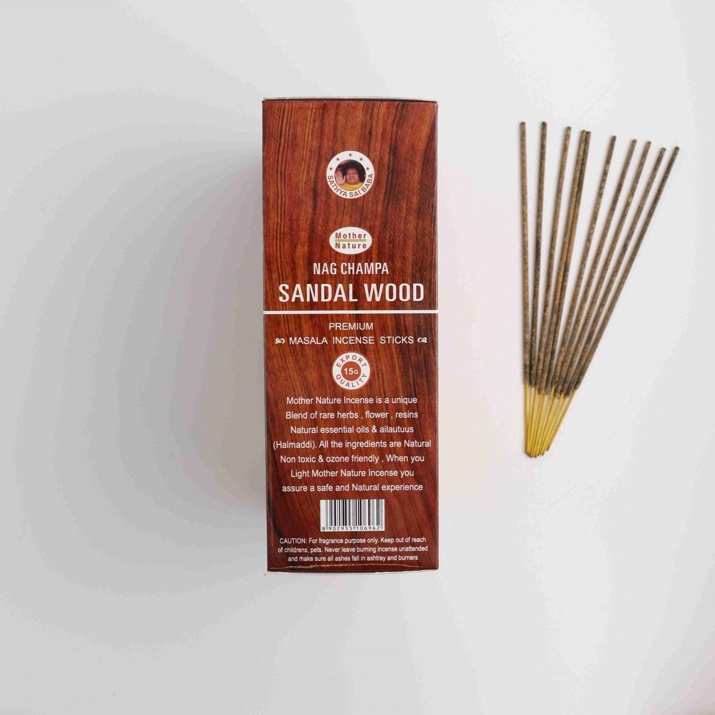 Sandal Wood Incense - 12 boxes with 15g each - Expert Vendor of Wholesale Crystals