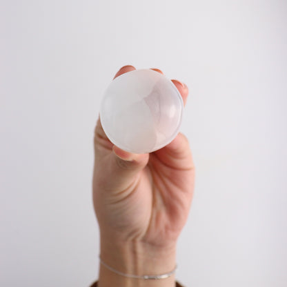 ONE Selenite/Satin Spar Small Sphere - Expert Wholesale and Supplier of Wholesale Crystals & Bulk Gemstones, ["Morocco","Selenite","Spheres"]