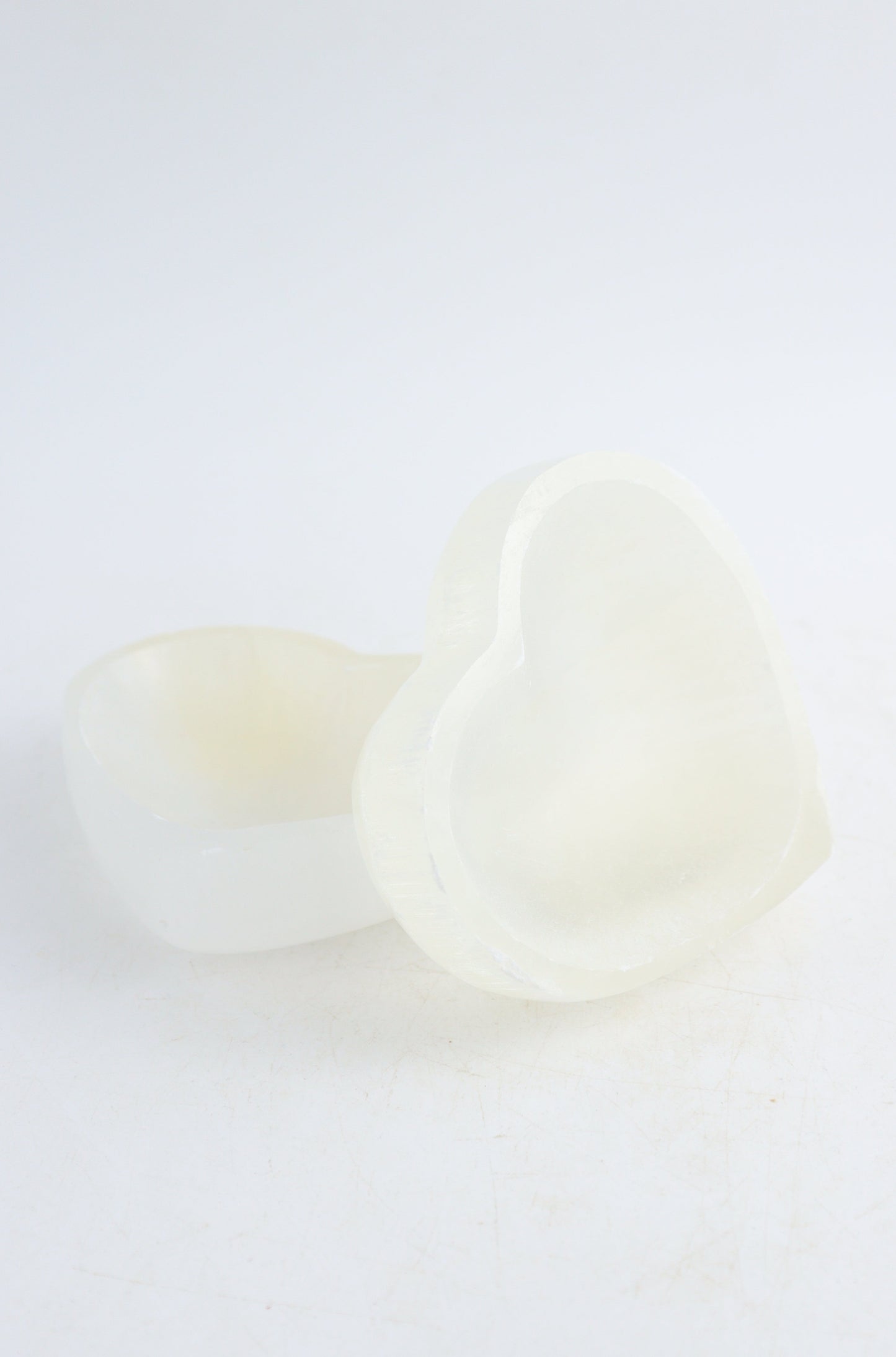 One - Selenite Heart Bowl