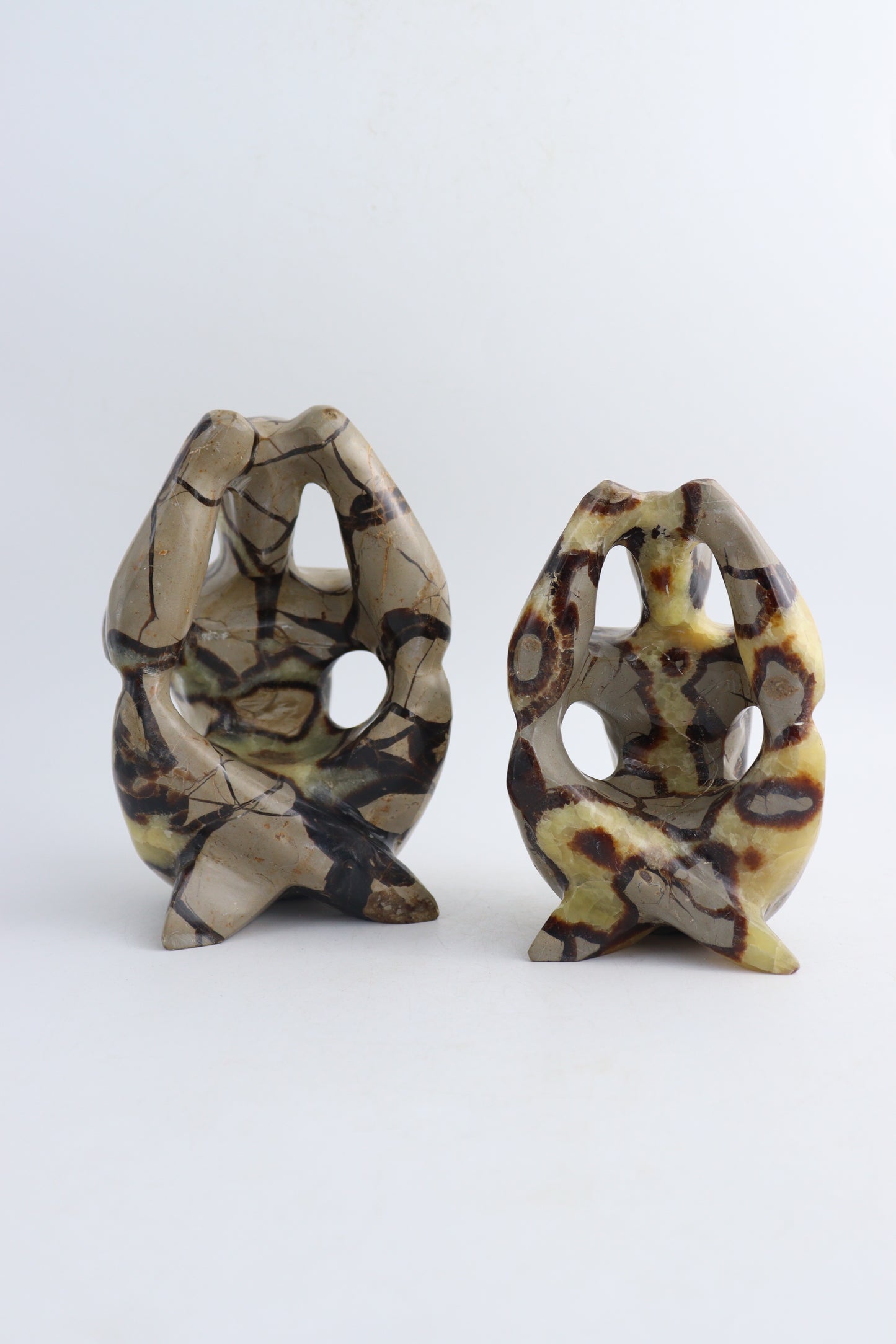 Septarian Meditating Men - Expert Wholesale and Supplier of Wholesale Crystals & Bulk Gemstones, ["Mexico","Mixed Carvings","Septarian"]