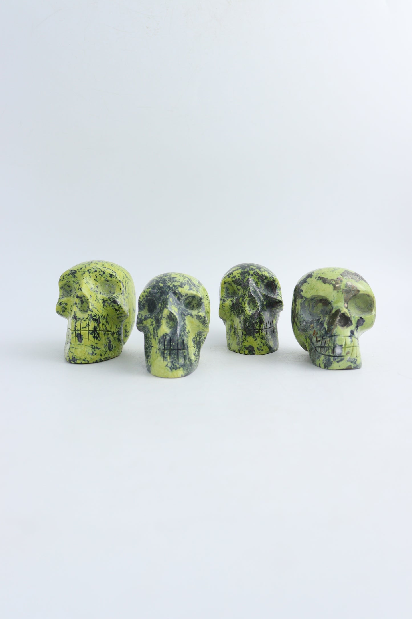 Serpentine Skulls - Expert Wholesale and Supplier of Wholesale Crystals & Bulk Gemstones, ["Mixed Carvings","serpentine"]