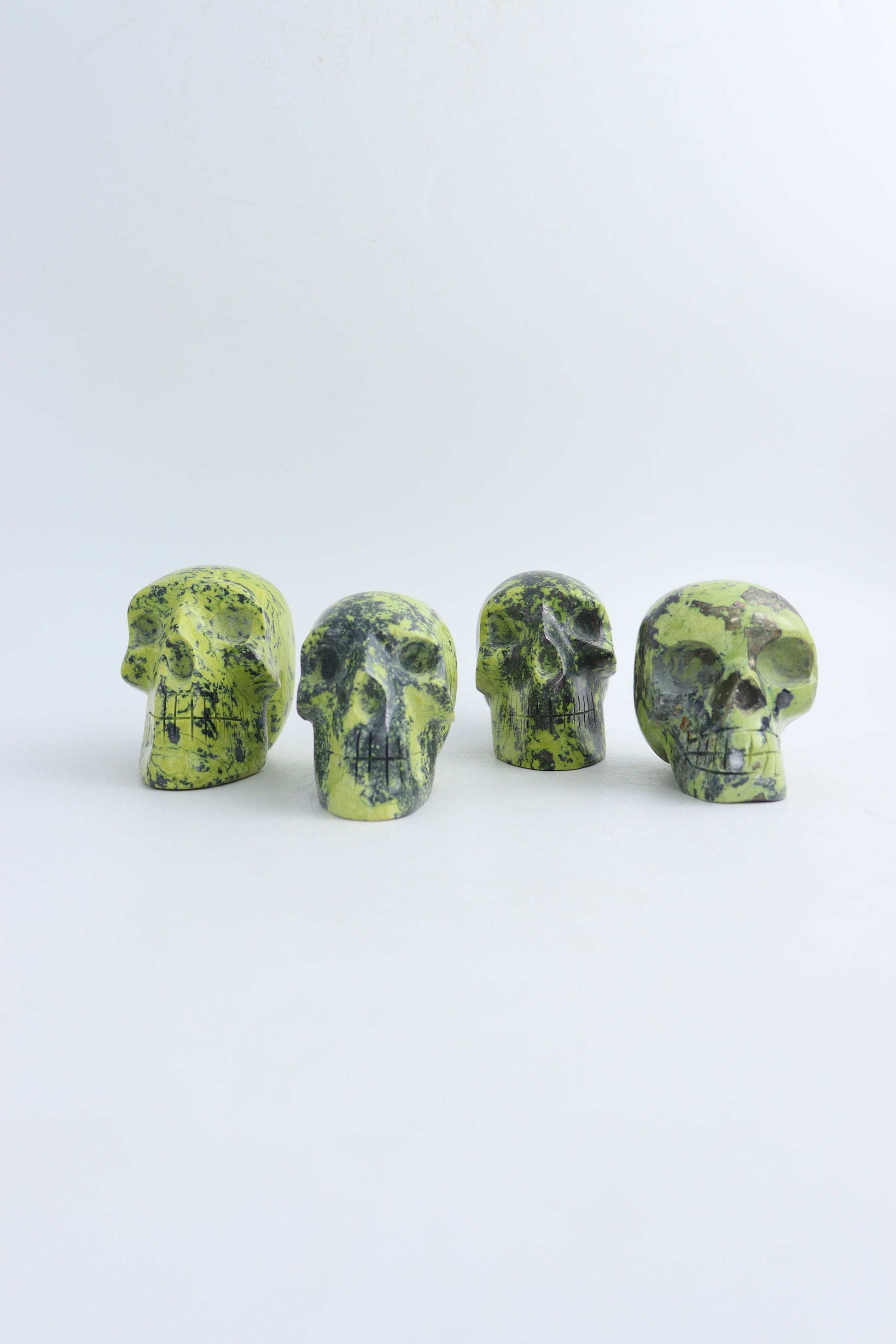 Serpentine Skulls - Expert Wholesale and Supplier of Wholesale Crystals & Bulk Gemstones, ["Mixed Carvings","serpentine"]