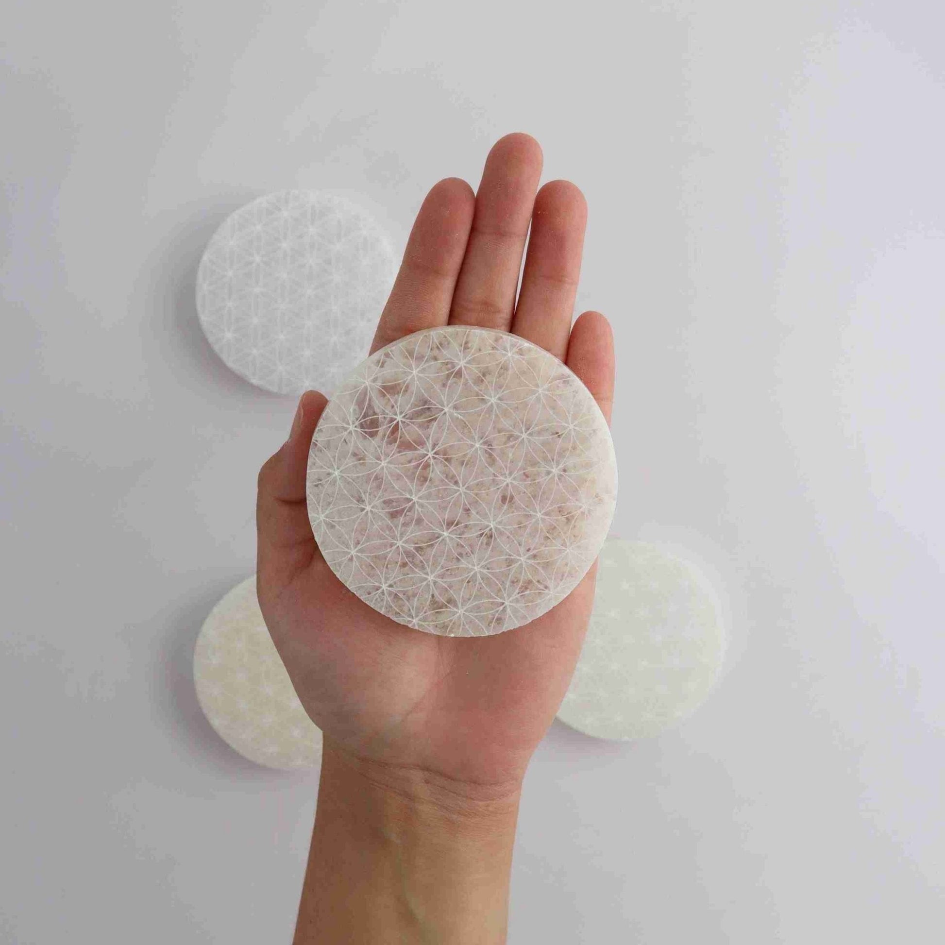 Small Flower of Life Round Plate - Expert Vendor of Wholesale Crystals