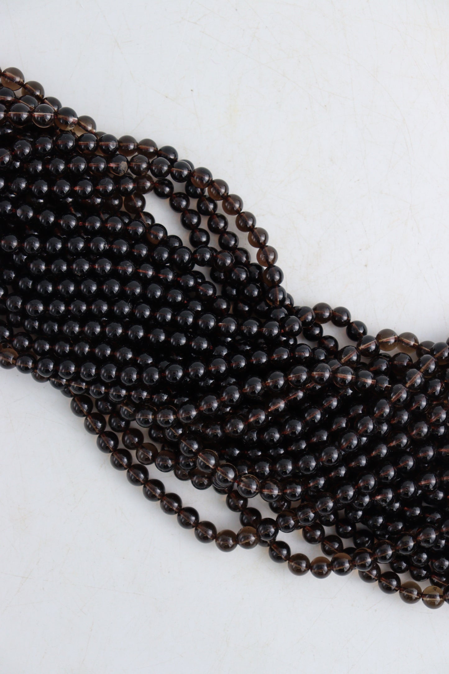 Smoky Quartz 8 mm Round Beads