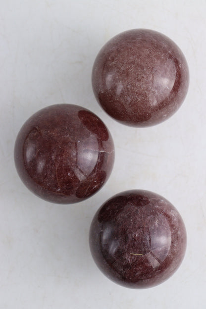 Strawberry Quartz Spheres