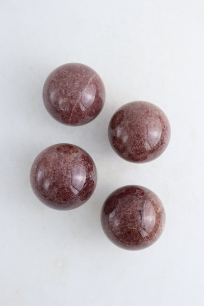 Strawberry Quartz Spheres