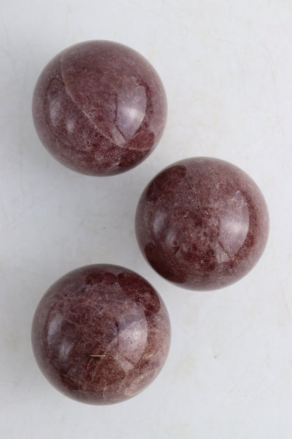 Strawberry Quartz Spheres