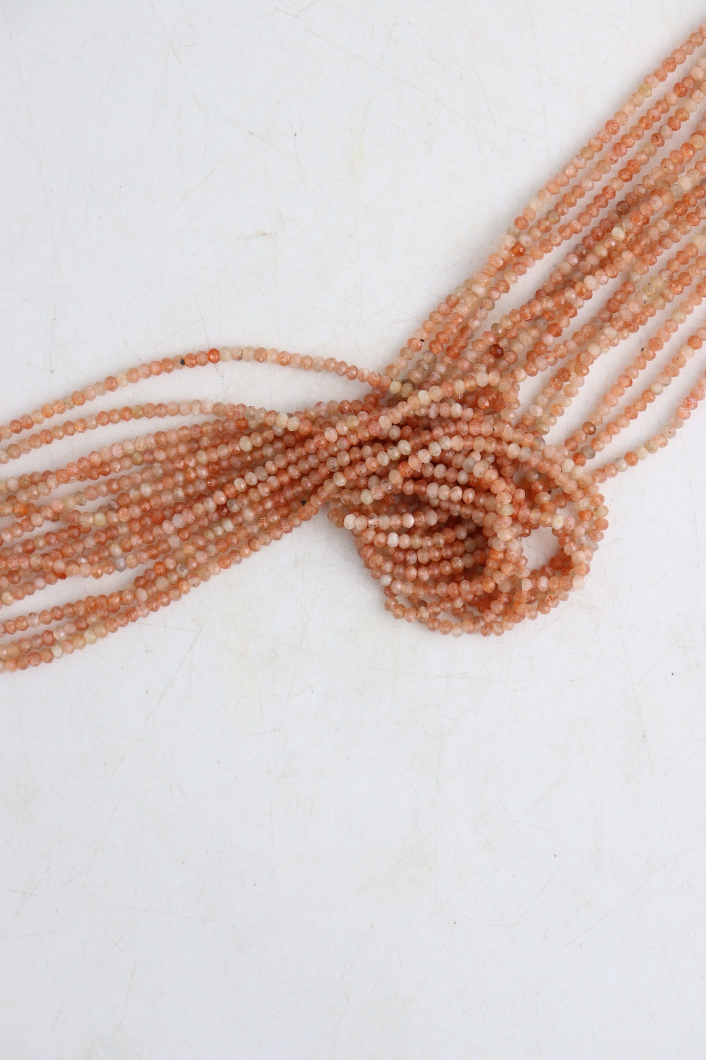 Sunstone 3x4 mm Faceted Beads