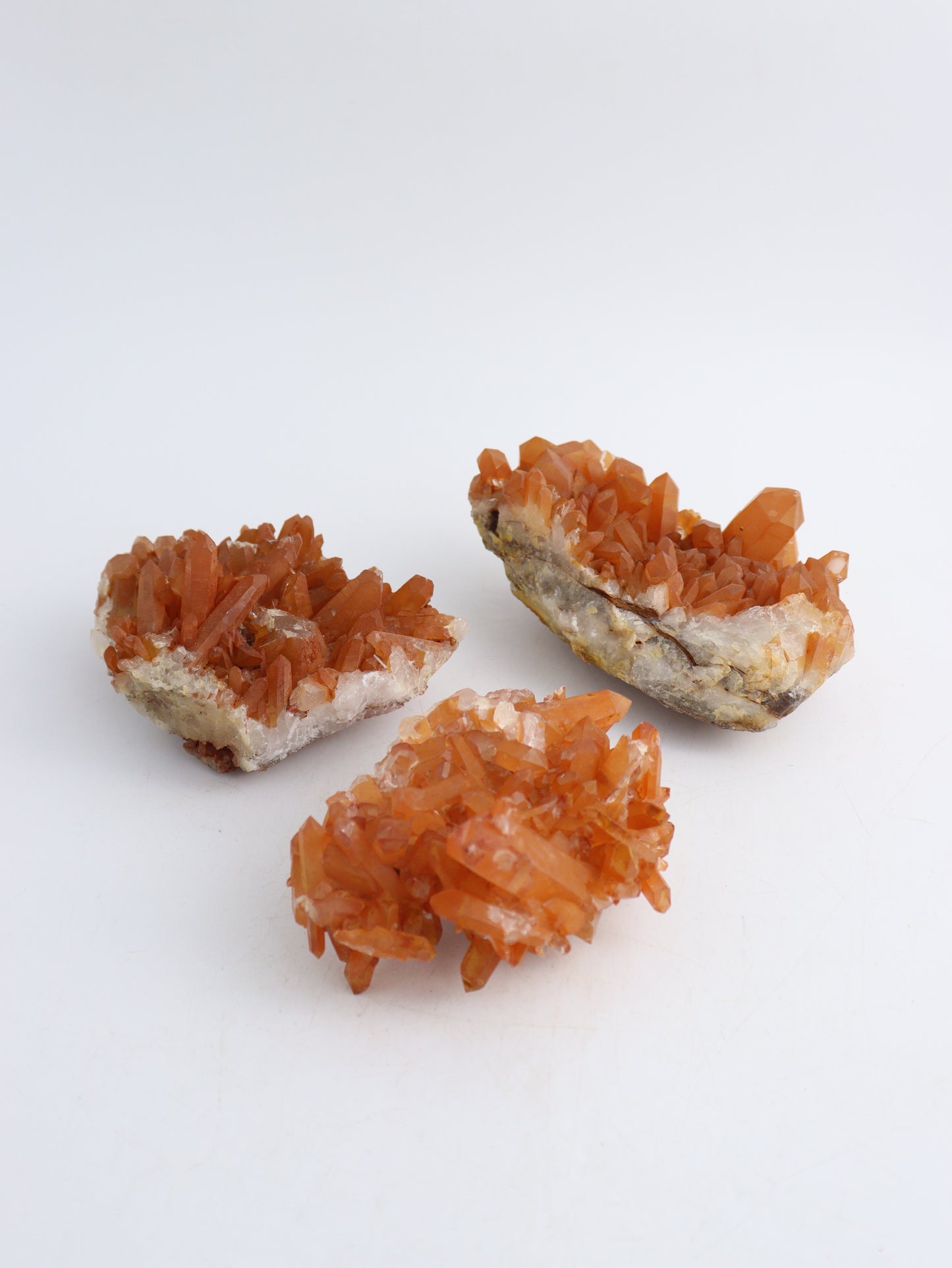 Tangerine Quartz Cluster - Mi Esperanza Minerals