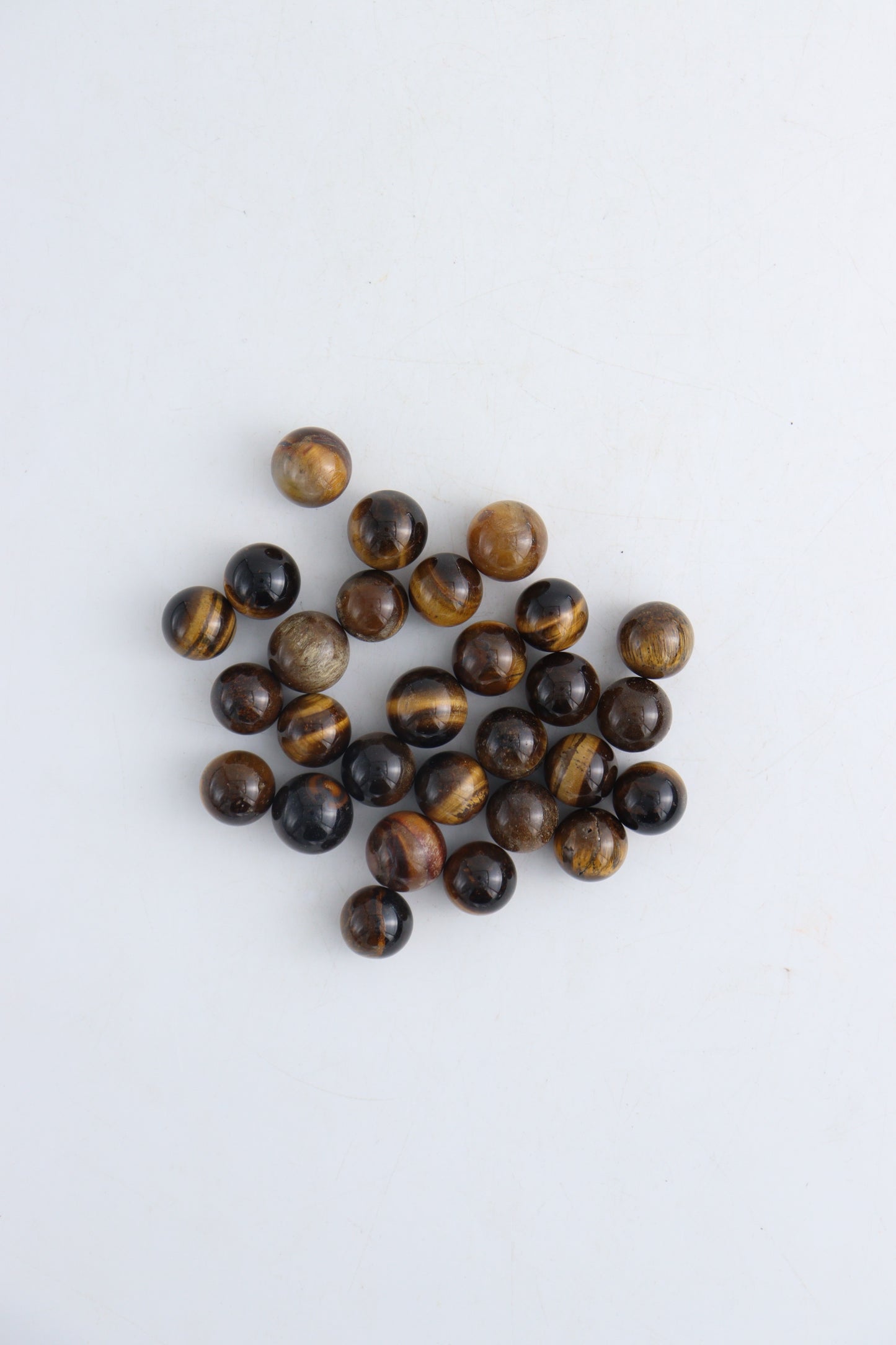 (250 grams) Tiger Eye Mini Spheres