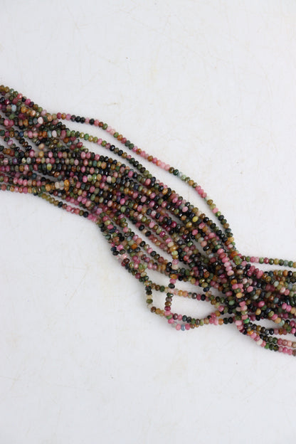 Tourmaline 4x3 mm Faceted Beads