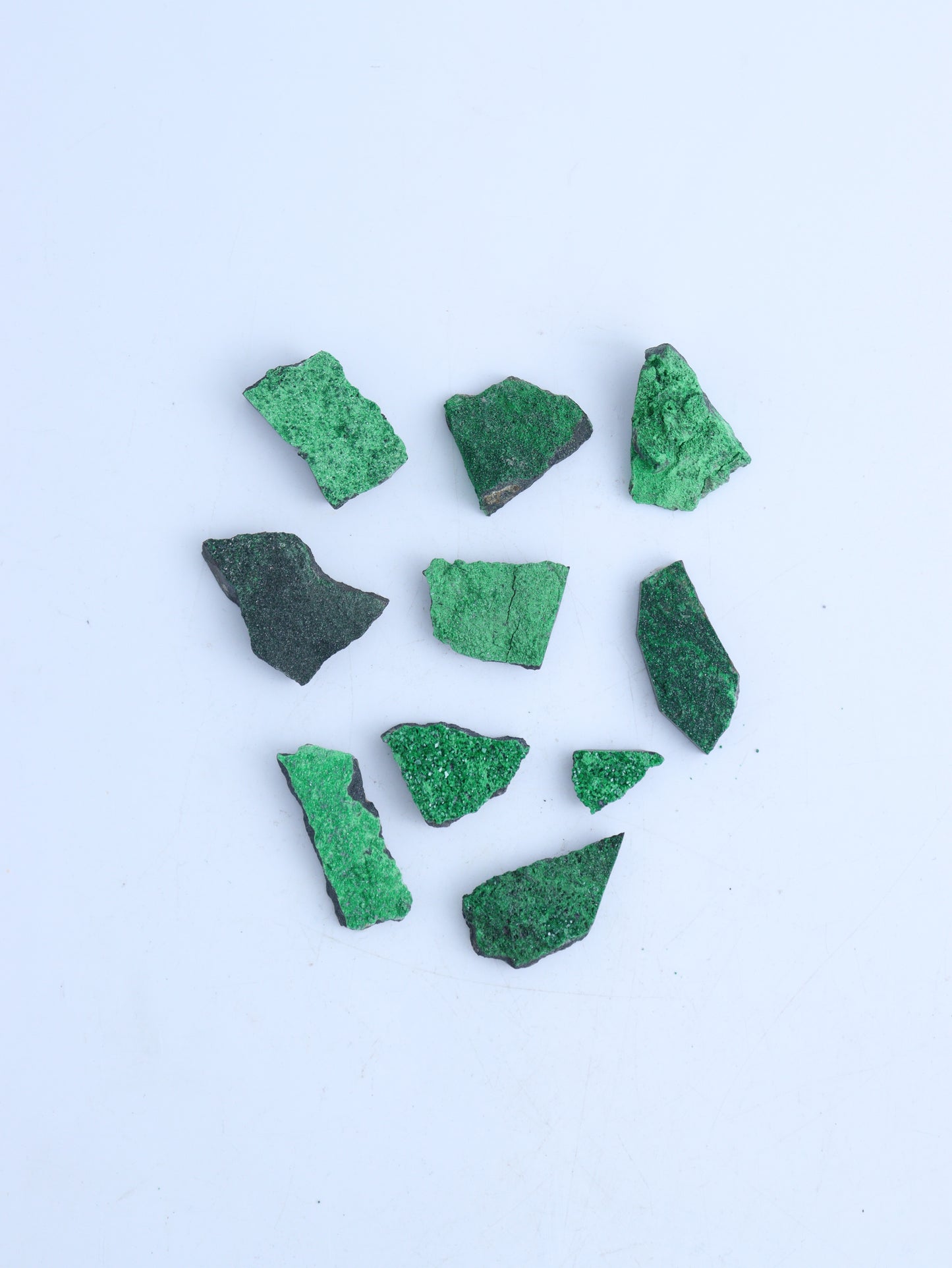 Uvarovite Garnet Flat - Mi Esperanza Minerals