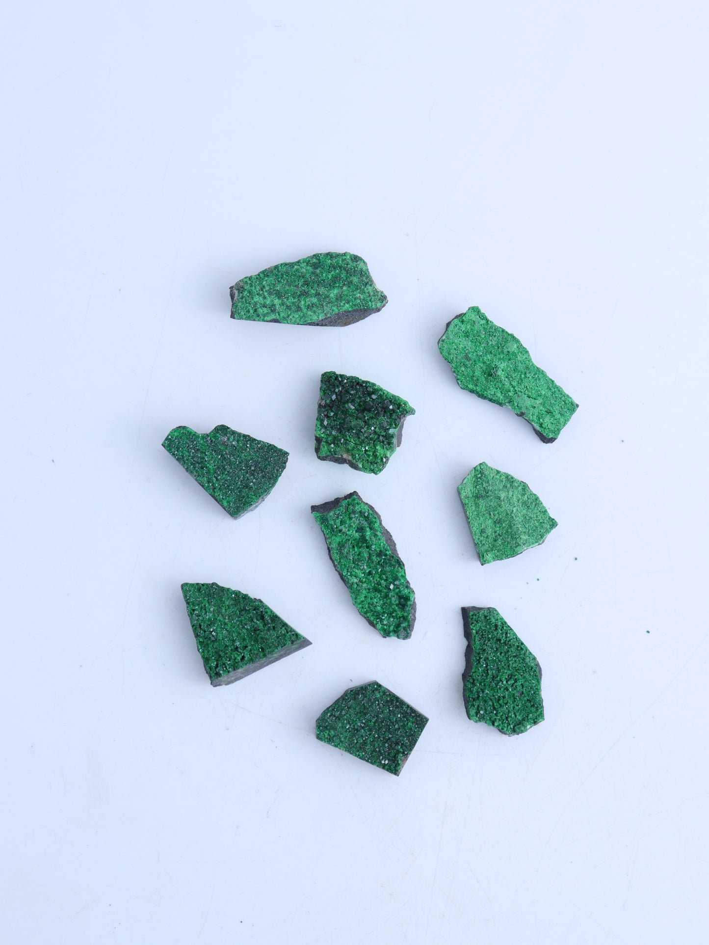 Uvarovite Garnet Flat - Mi Esperanza Minerals