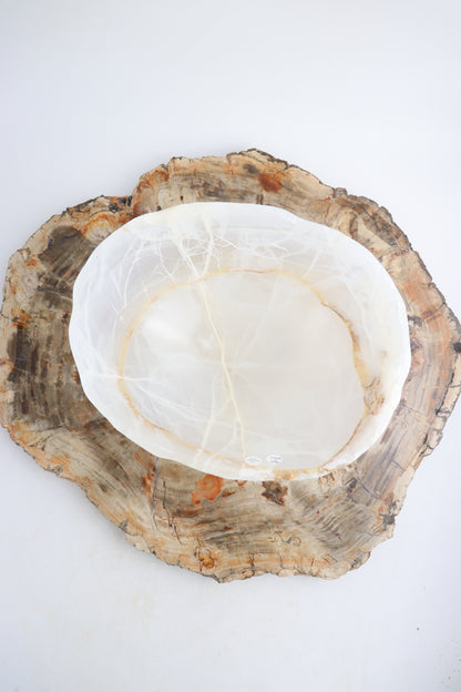 White Onyx Bowl