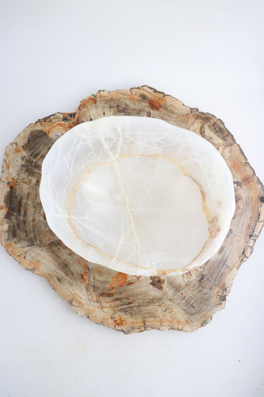 White Onyx Bowl