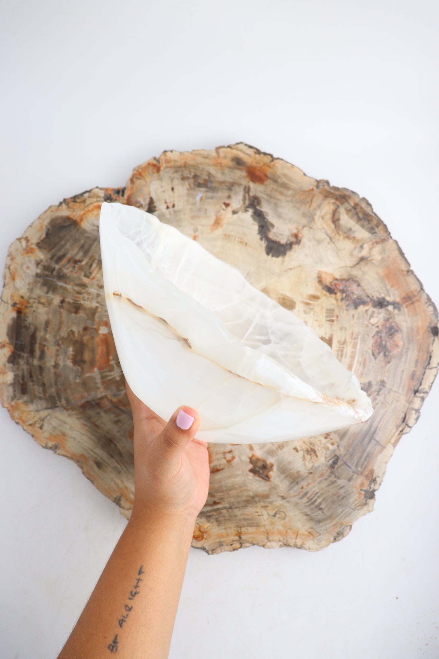 White Onyx Bowl