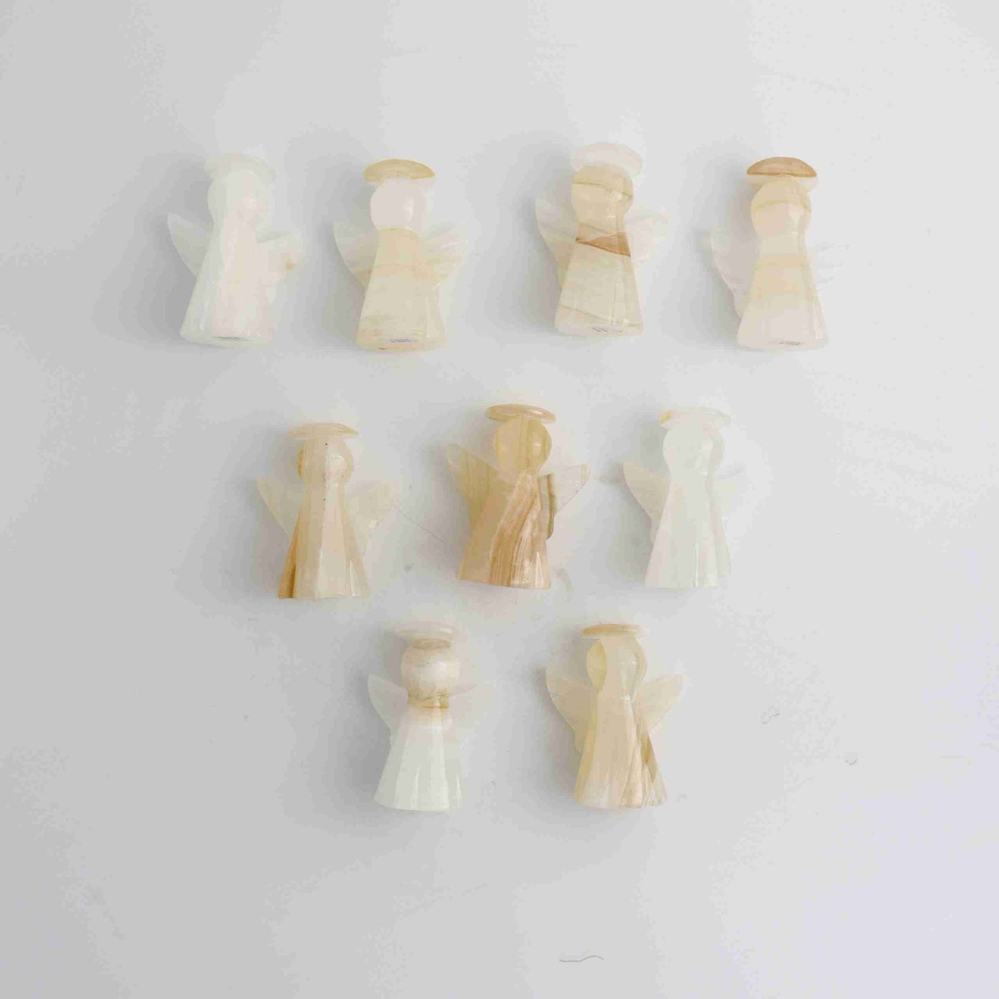 ONE White Onyx Angels - Expert Wholesale and Supplier of Wholesale Crystals & Bulk Gemstones, ["Mexico","Mixed Carvings","Onyx"]