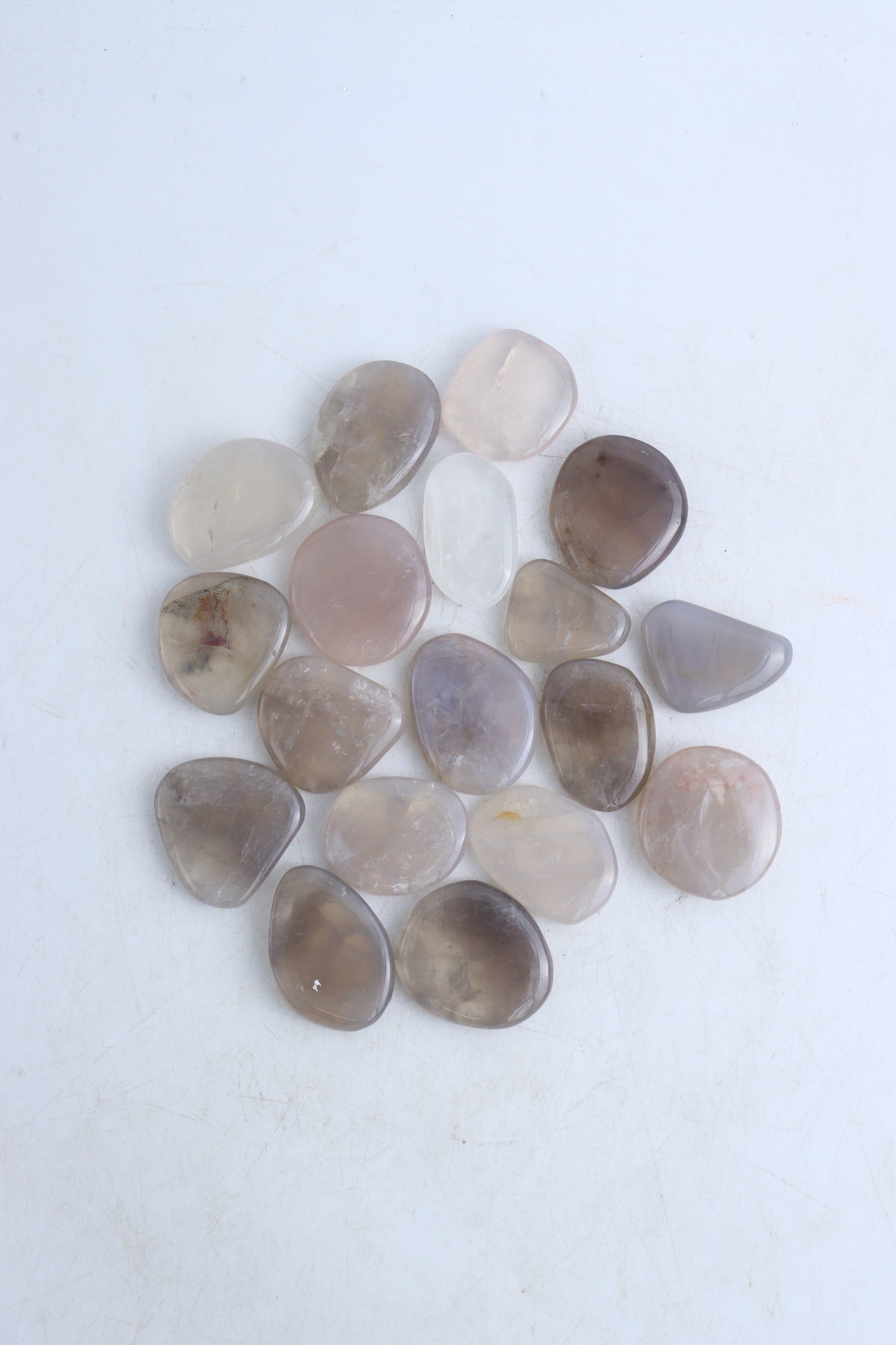 1/2kg Blue Rose Quartz Flat Stones