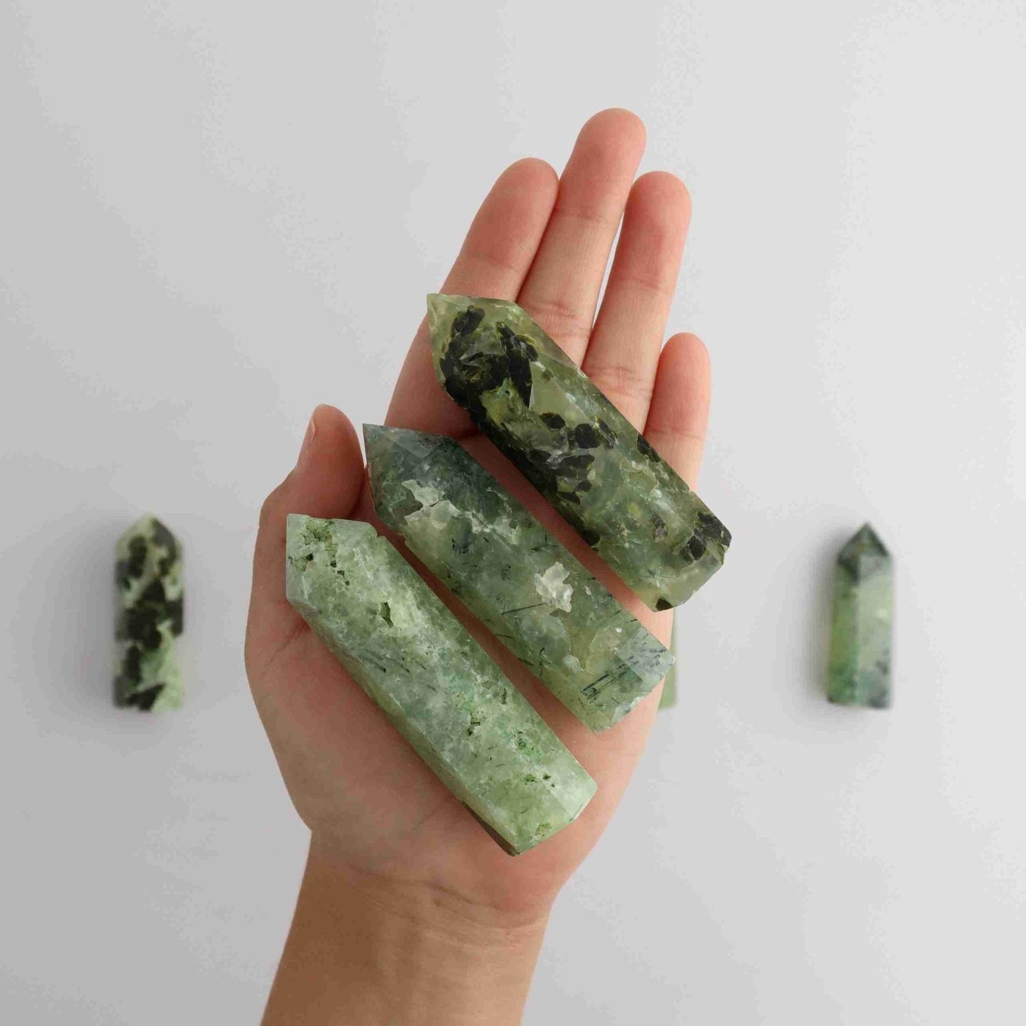 Half Kilo Prehnite Towers - Expert Vendor of Wholesale Crystals