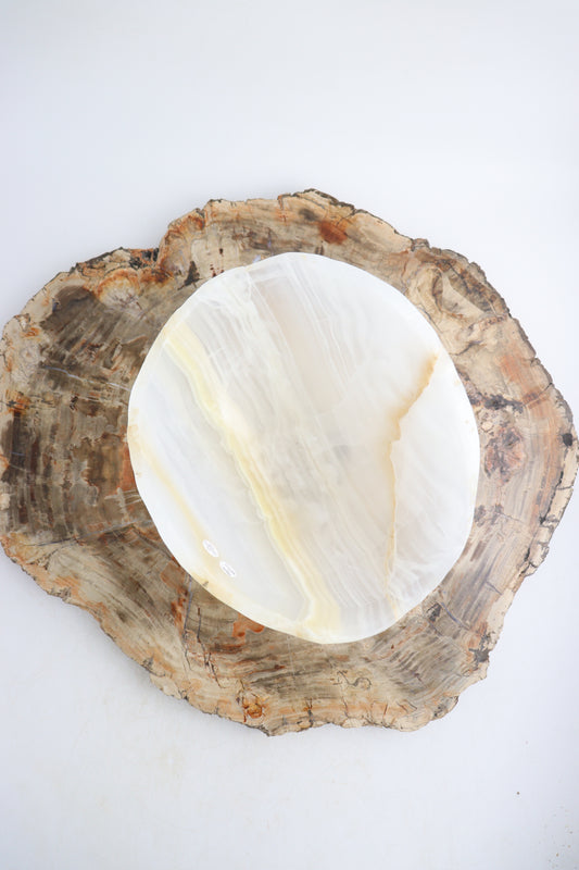 White Onyx Bowl