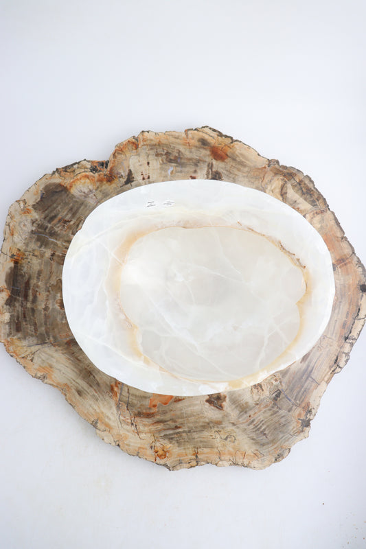 White Onyx Bowl