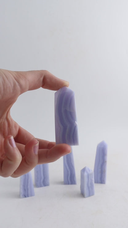 Blue Lace Agate Tower