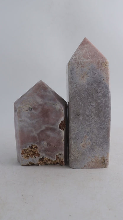 Pink Amethyst Towers Set of 2