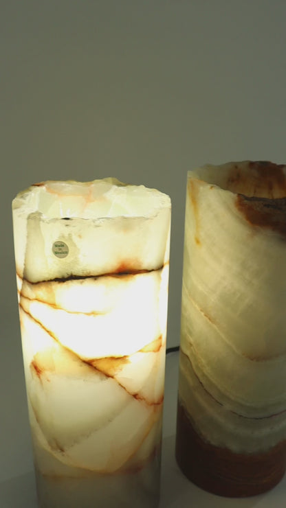 Onyx Lamp Pair