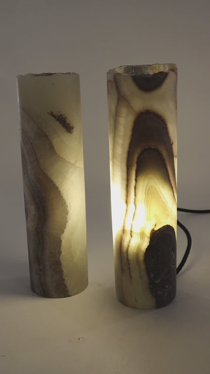 Onyx Lamp Pair