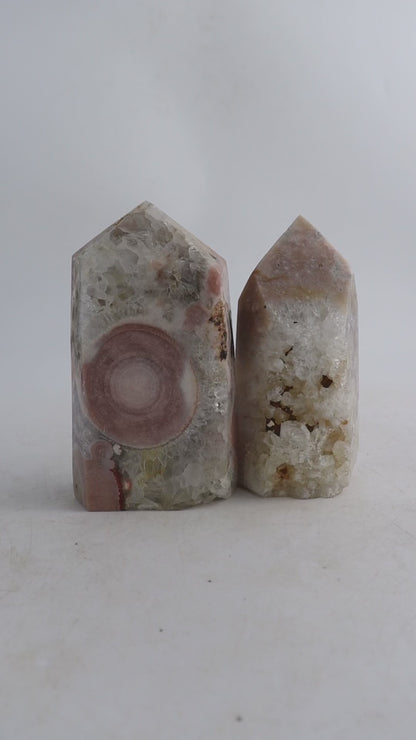 Pink Amethyst Towers Set of 2