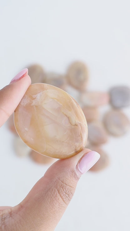 1/2kg Peach Moonstone Flat Stone