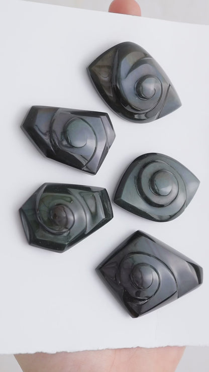 Rainbow Obsidian Cabs