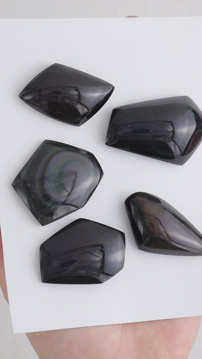 Rainbow Obsidian Cabs