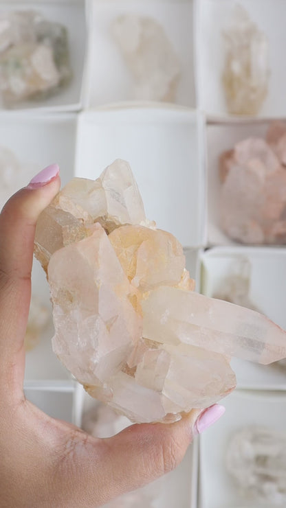 Pink Lemurian Clusters